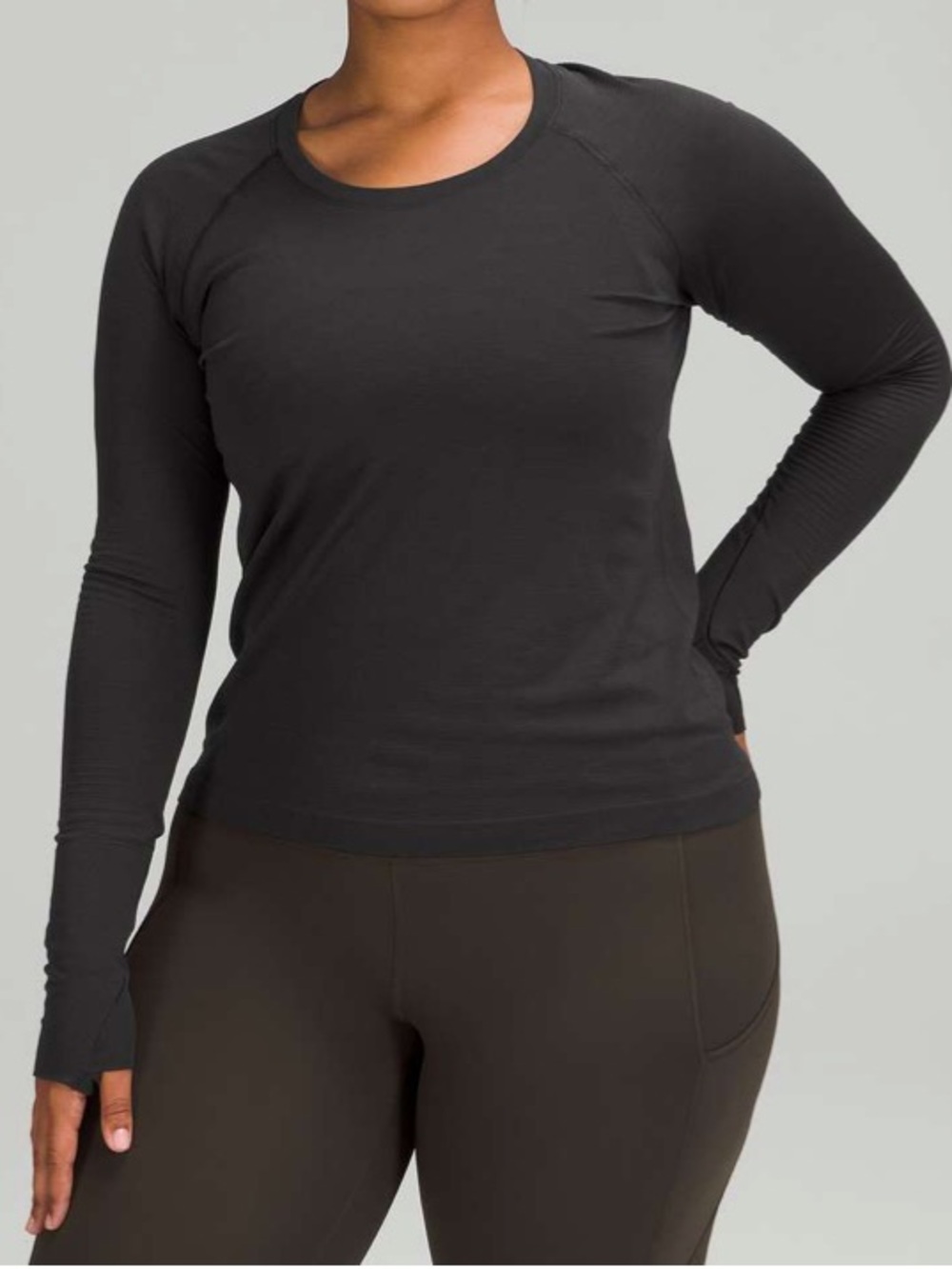 Lululemon Swiftly Tech Long Sleeve Shirt 2.0 *Race Length Black